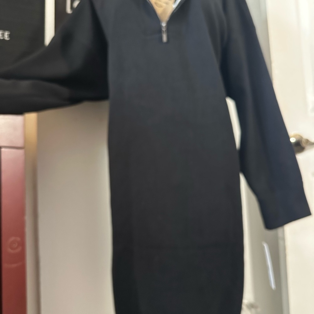 🆕DKNY Black/White Sweater Dress - Picture 8 of 17